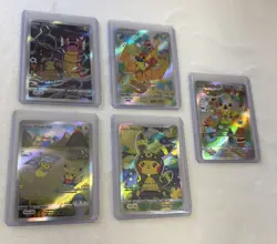 Yellow Pluto Village Pikachu FAN ART CUSTOM Cards Pokemon Lot of 5 Read Desc - Image 4