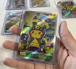 Yellow Pluto Village Pikachu FAN ART CUSTOM Cards Pokemon Lot of 5 Read Desc - Image 5