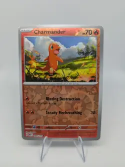 Charmander - 004/165 - Pokemon 151 Reverse Cosmos Holo Rare Card NM - Image 1