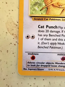 Meowth 10 Pokemon WOTC Black Star Promo Card Holo Near Mint Wizards Of The Coast - Image 4