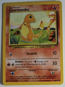 Pokemon Charmander Base Set Card 46/102 Vintage WOTC - Image 1