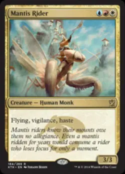 Mantis Rider -Foil Light Play MTG Khans of Tarkir - Image 1