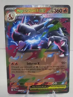 Pokemon TCG Mega Charizard X ex 013/94 Phantasmal Flames Mega Evolution Card - Image 1