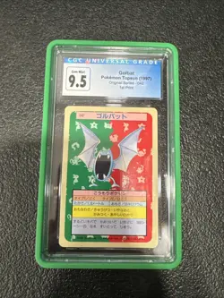 Pokemon Japanese Topsun Blue Back 42 Golbat Card 1997 CGC 10 - Image 1
