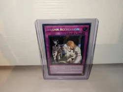 Solemn Accusation Secret Rare 1st BLZD-EN079 Blazing Dominion YuGiOh TCG NM/M - Image 1