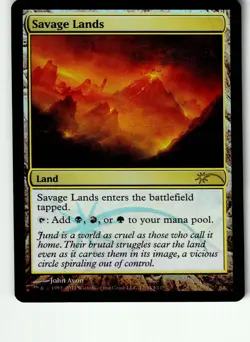 Savage Lands 12 Promo FNM Promos Magic: The Gathering Foil Lightly Played - Image 1