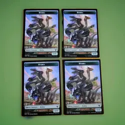 Hydra (*/*) MTG Commander 2020 Token NM x4 - Magic Card Playset Green - Image 1