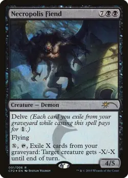 Necropolis Fiend -Foil Medium Play MTG Promos: Unique and Miscellaneous - Image 1