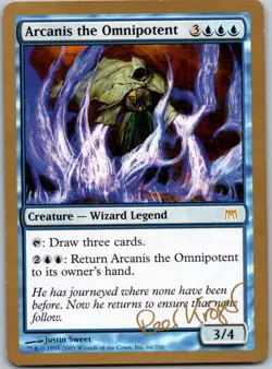 Magic the Gathering Arcanis the Omnipotent World Championship MTG Free Shipping! - Image 1