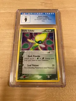 Pokemon TCG - Dark Celebi - CGC 9 - MINT - EX Hidden Legends 4/101 Holo Rare - Image 1