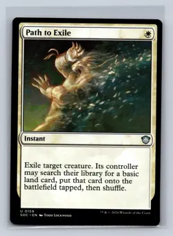 Path to Exile 159 Commander: Secrets of Strixhaven Magic: The Gathering NM - Image 1