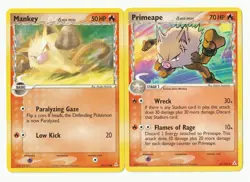 Delta Species Mankey + Primeape 70/110 50/110 - Pokemon EX Holon Phantoms (LP) - Image 1