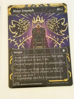 Bitter Triumph Borderless Secrets of Strixhaven Mystical Archive Foil 26 - Image 1