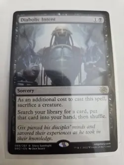 mtg, Diabolic Intent The Brothers' War Regular NM - Image 1
