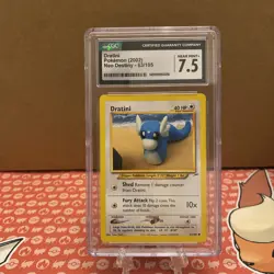 Dratini Neo Destiny 63/105 English Pokemon CGC 7.5 Near Mint+ - Image 1