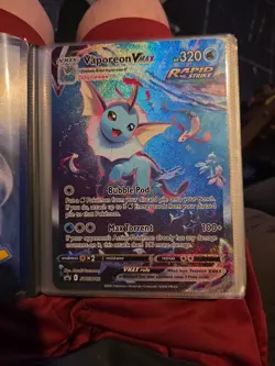 Pokemon Tcg Jumbo Card Vaporeon Vmax Alt Art Nm Swsh182 Black Star Promo - Image 1