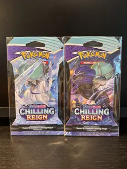 (x2) Pokemon Sword & Shield Chilling Reign Sleeved Booster Pack - Image 1