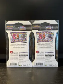 (x2) Pokemon Sword & Shield Chilling Reign Sleeved Booster Pack - Image 2