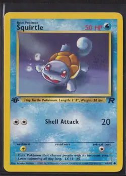 Squirtle 68/82 Common Team Rocket Pokemon 1st Edition Lightly Played - Image 1