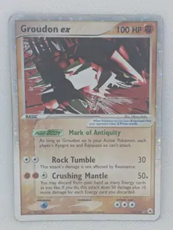 Groudon ex 93/101 Hidden Legends Holo Rare Pokemon TCG Nintendo MP - Image 1