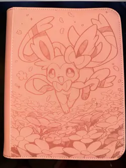 Pokemon Sylveon Laser Engraved Top Loader Binder 4 Pocket - Image 1