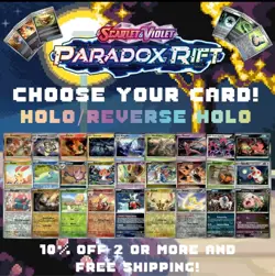 Pokemon Paradox Rift - Choose Your Card! - Holo/Reverse Holo - NM - Image 1