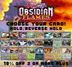 Pokemon TCG - Obsidian Flames: Choose Your Card! - Holos/Reverse Holo Cards! - Image 1