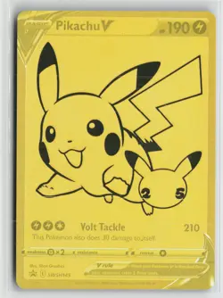Pikachu V SWSH145 Holo Promo Sword & Shield Promo Pokemon NM - Image 1