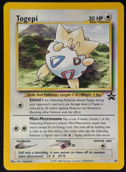 Togepi 30 Black Star Promo Pokemon Promo MP - Image 1