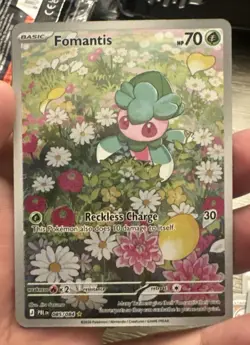 Fomantis 085/084 Pitch Black Illustration Rare Full Art Pokemon TCG - Image 1