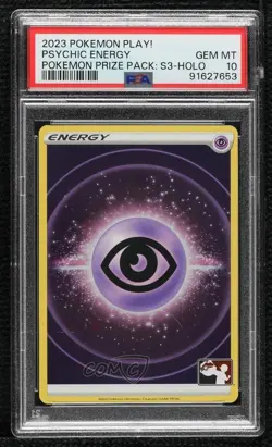 Psychic Energy Play! Pokemon Prize Pack Series Three PSA 10 GEM MT - Image 1