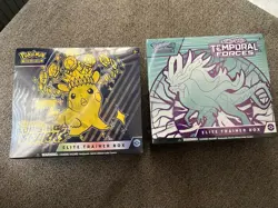 Pokemon Tcg Surging Sparks And Temporal Forces ETB bundle - Image 1