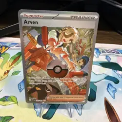 Arven 235/091 Paldean Fates SIR Pokemon - Image 1