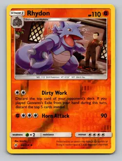 Rhydon 94/214 Uncommon Unbroken Bonds Pokemon Reverse Holo NM - Image 1