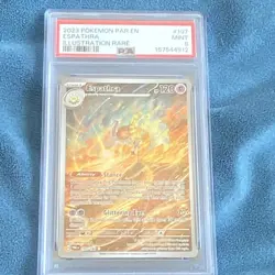 The Pokemon Company SV04 Paradox Rift 2023 Espathra 197/182 IR Holo PSA 9 - Image 1