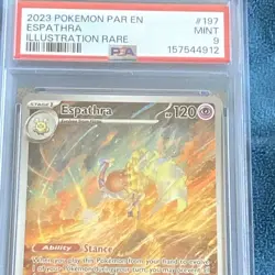 The Pokemon Company SV04 Paradox Rift 2023 Espathra 197/182 IR Holo PSA 9 - Image 2