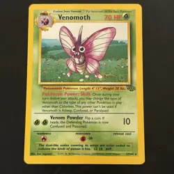 Vintage Pokemon Jungle Venomoth 29/64 Non-holo Rare Lp 1999 WotC - Image 1