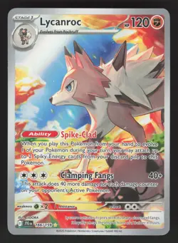 Lycanroc 166/159 Pokemon TCG SV09: Journey Together NM - Image 1