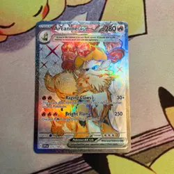 Arcanine ex 224/198 Ultra Rare Scarlet & Violet Pokemon Holo Near Mint - Image 1