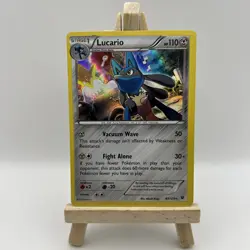 Pokemon TCG Lucario 63/124 Holo Rare Fate Collide LP - Image 1