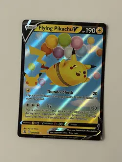 Pokemon Flying Pikachu V Ultra Rare Full Art Holo 006/025 Celebrations TCG - Image 1