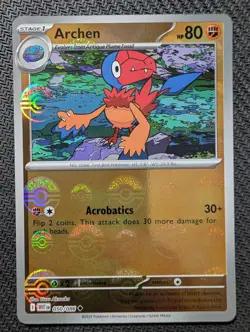 Archen (Poke Ball Pattern) 050/086 Uncommon White Flare Pokemon Holo Near Mint - Image 1