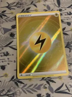 Lightning Energy 155/159 Crown Zenith Ultra Rare Holo Textured Pokemon TCG - Image 1