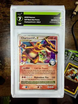 2009 POKEMON DIAMOND & PEARL BLACK STAR PROMO HOLO #DP45 CHARIZARD G LV.X - Image 3