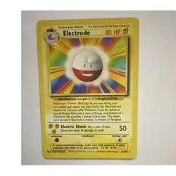Pokemon TCG Electrode Base Set 21/102 Rare Regular Unlimited 80 HP ENG 1999 - Image 1