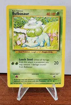 1999 Pokemon Bulbasaur (44/102) - Shadow - Base Set - Image 1