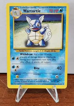 1999 Pokemon Wartortle (42/102) - Shadow - Base Set - Image 1