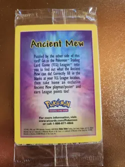 Unopen 2000 Pokemon The Movie Ancient Mew Near Mint or Better - Image 2