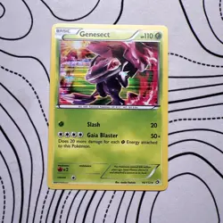 Pokemon TCG Mint condition Genesect 16/113 Legendary Treasures Holo rare LP - Image 1
