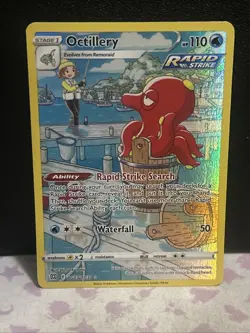 Octillery TG03/TG30 Holo Brilliant Stars Trainer Gallery Pokemon LP - Image 1